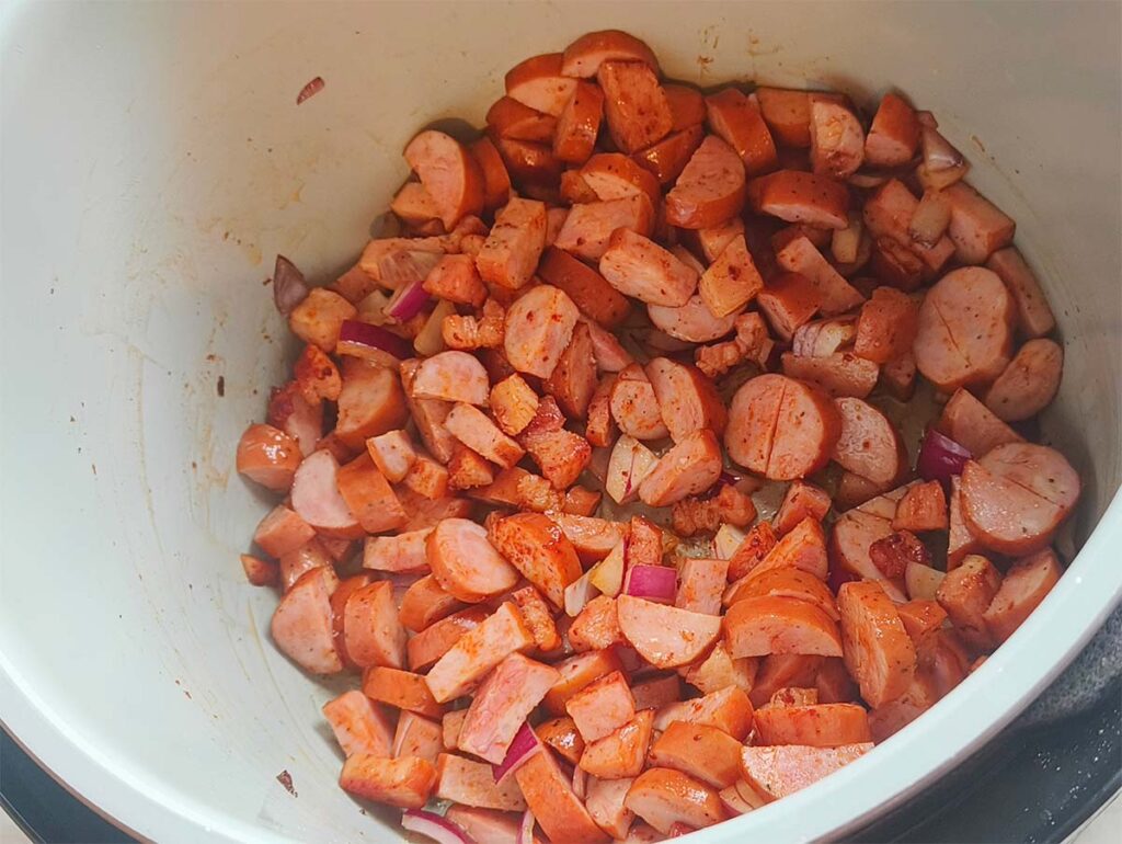 łazanki ze świeżej kapusty