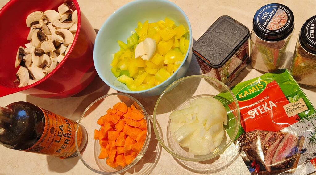 wołowina w sosie z multicookera