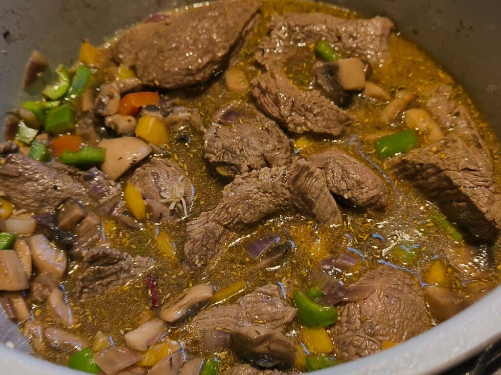 wołowina w sosie z multicookera